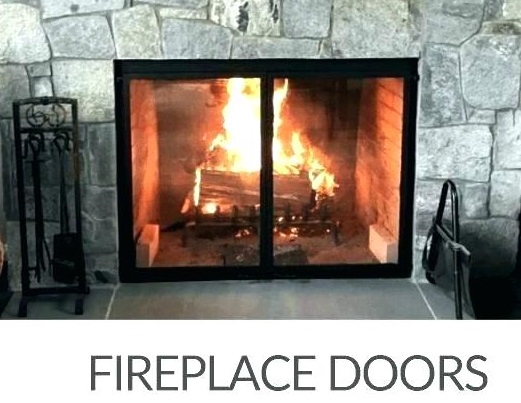 houzz fireplace doors